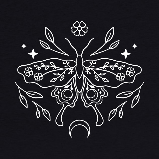 Celestial Floral Moth by xyz_studio